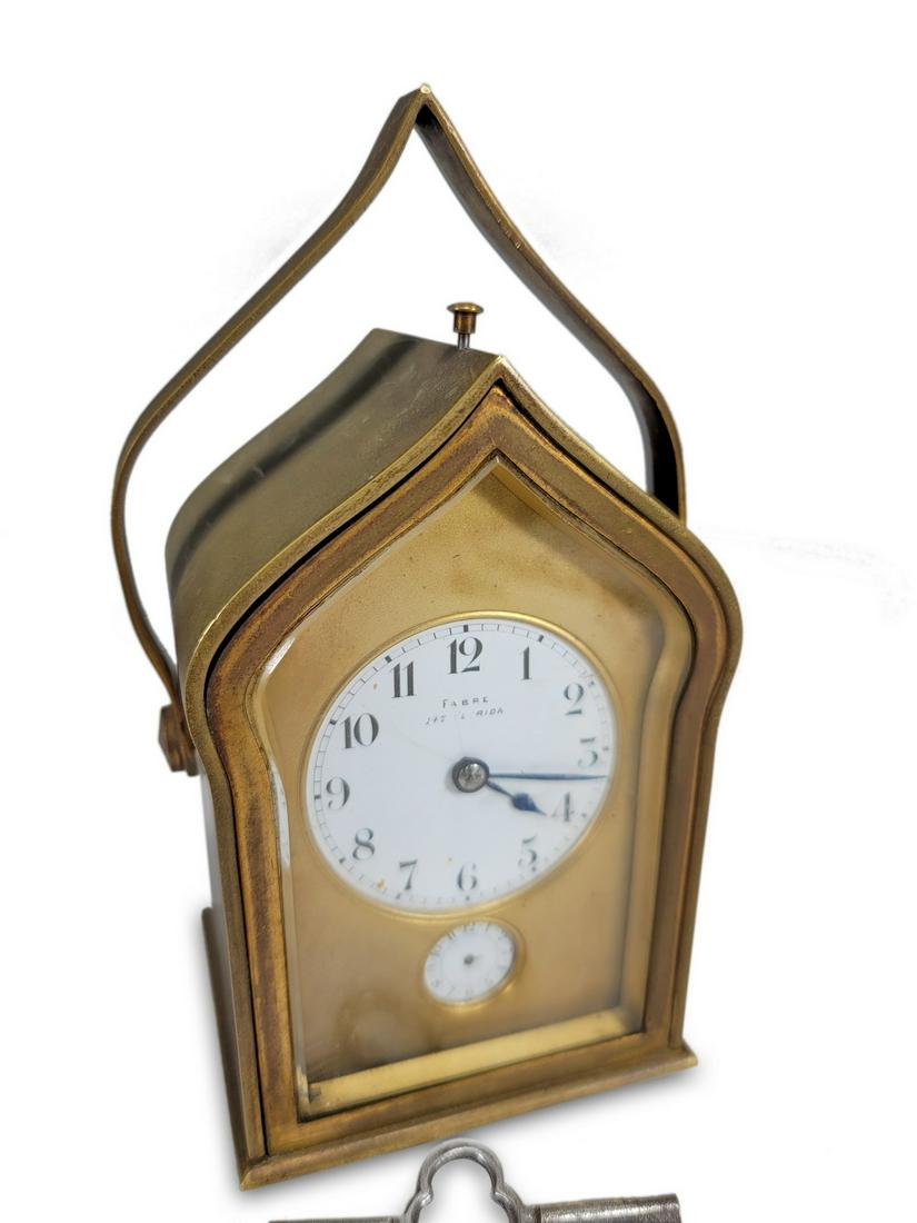 Vintage European bronze travel clock (1 of 5)