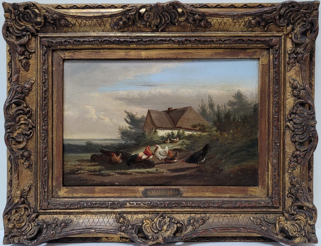 Cornelis VAN LEEMPUTTEN (1841-1902) Belgium oil on wood (1 of 6)