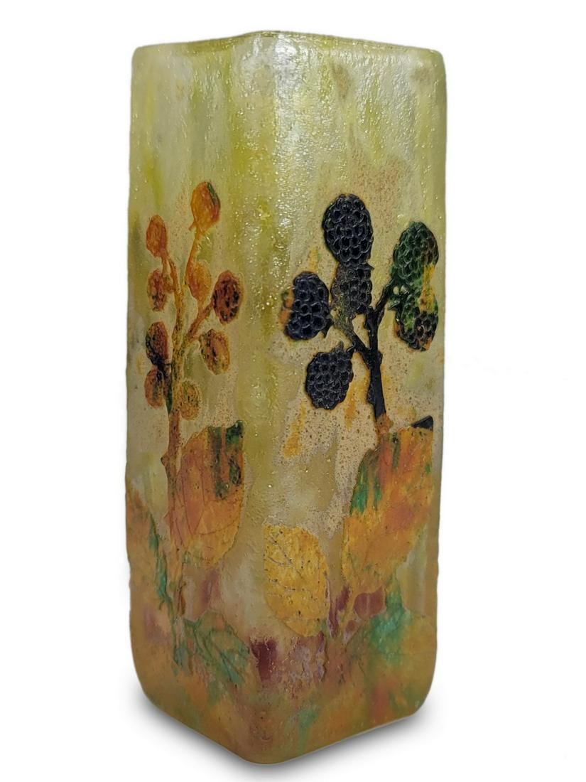 Daum Nancy cameo glass small vase (1 of 6)
