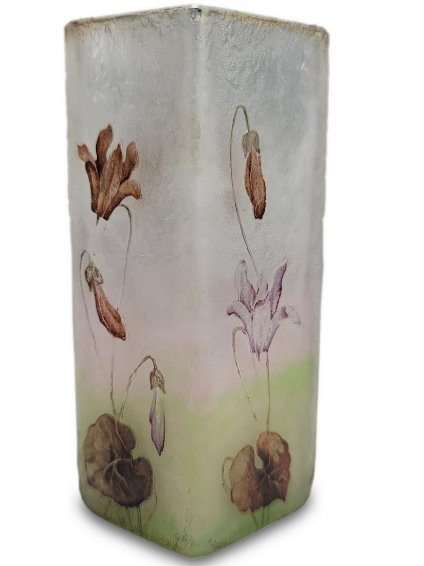 Daum Nancy cameo glass small vase (1 of 6)