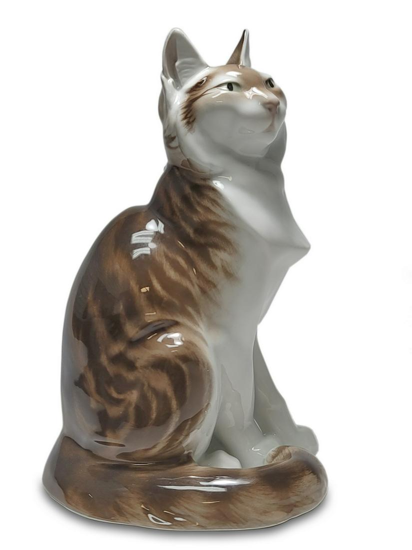 Antique German KPM cat porcelain statue (1 of 6)