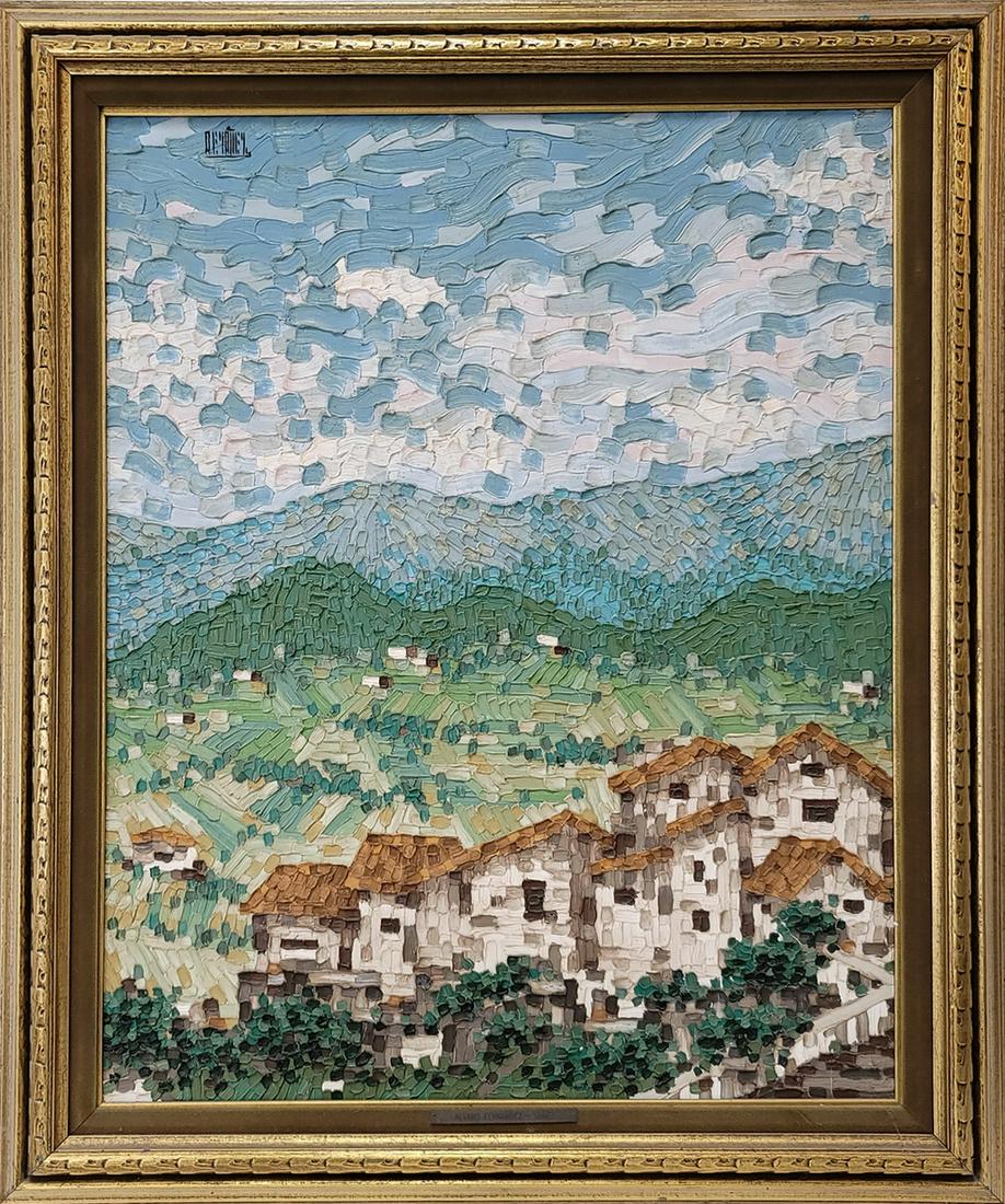 Alvaro Fernandez YANEZ (XX) painting: Alvaro Fernandez YANEZ (XX) painting, signed. 36 3/4” H x 30 1/2” W including the frame. ANY INVOICE OVER $ 2,000.00 WE WILL ACCEPT PAYMENTS ONLY THROUGH CHECK OR BANK WIRE TRANSFER, SAME 