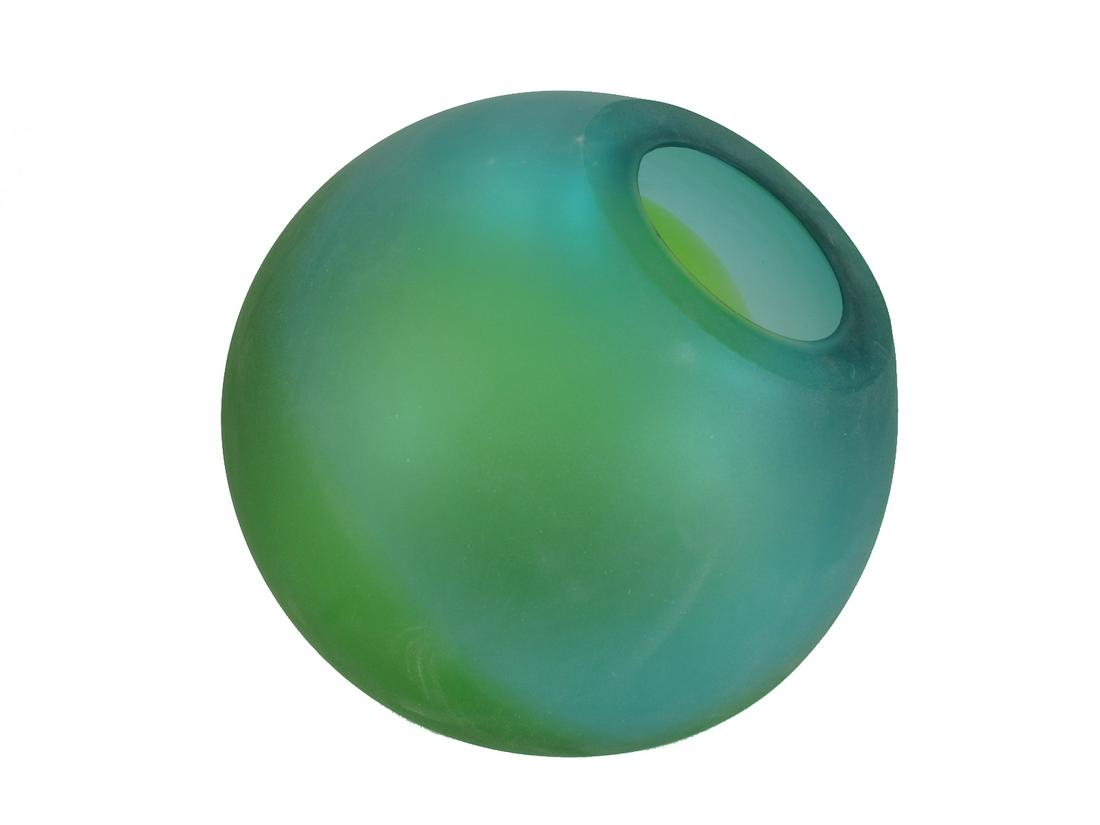 Mid Century American green glass vase (1 of 6)