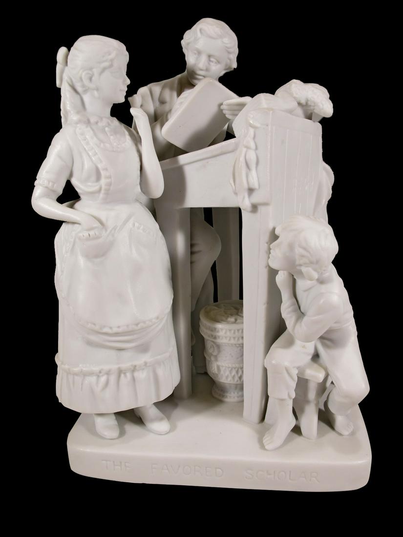 Reed & Barton white bisque group statue (1 of 7)