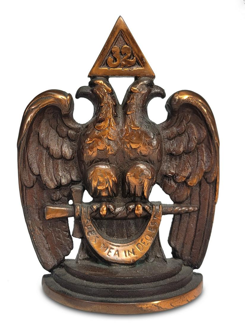 Vintage Masonic copper eagle sculpture (1 of 5)