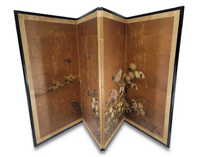 Vintage Japanese Folder Screen