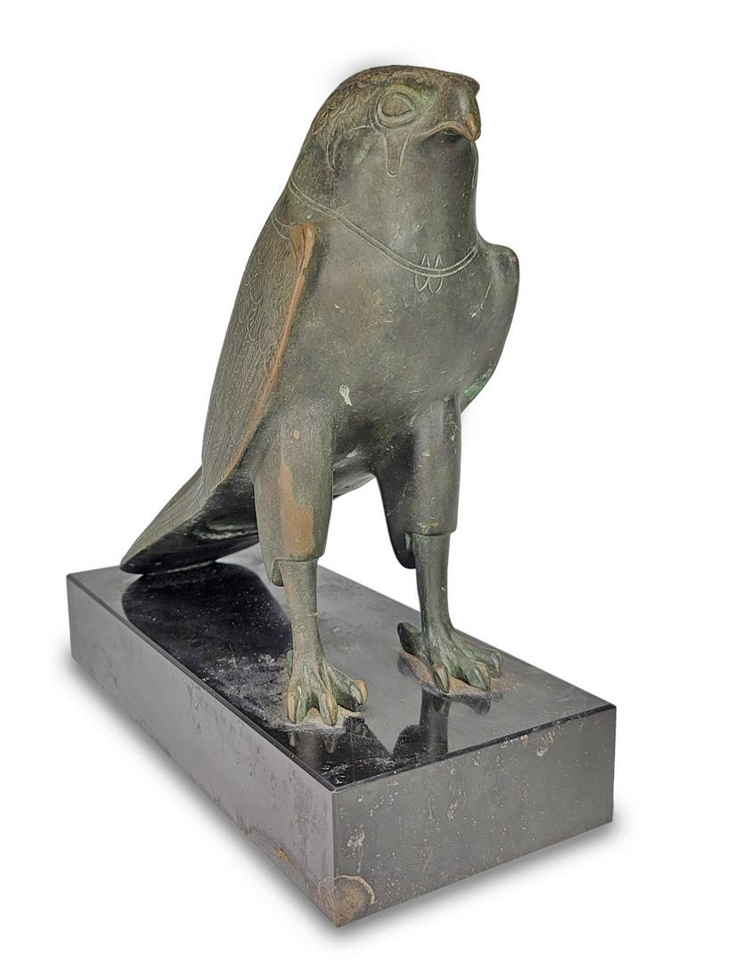 Egyptian Art Deco style bird bronze sculpture (1 of 10)