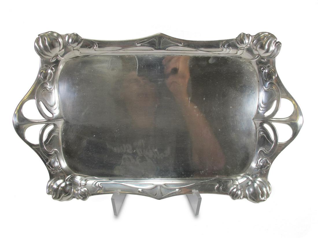 WMF, Germany Art Nouveau silverplate tray (1 of 4)