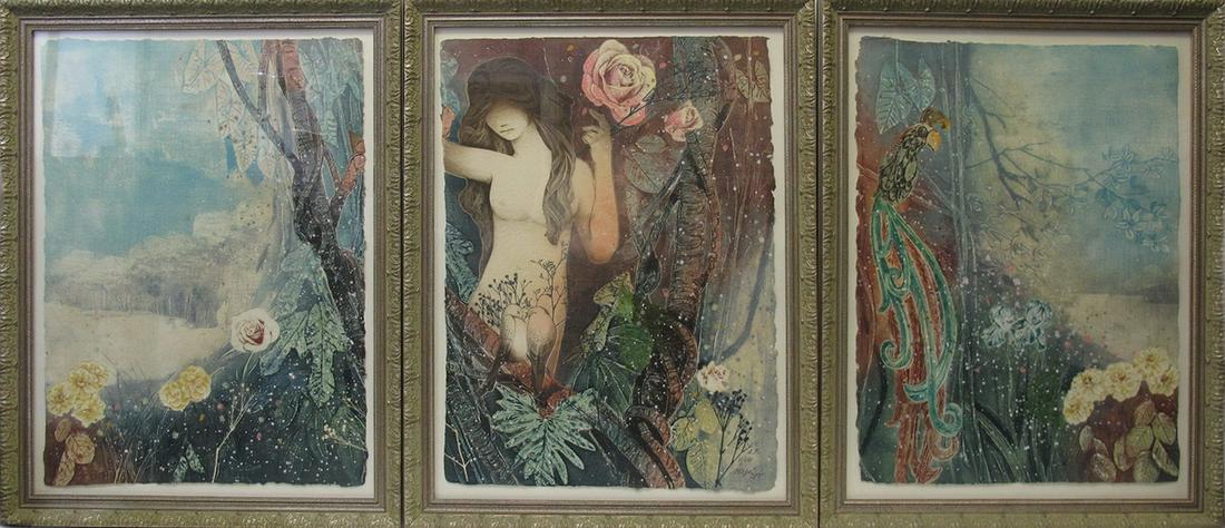 Mikulas KRAVJANSKY (1928) Print-Multiple triptych (1 of 7)