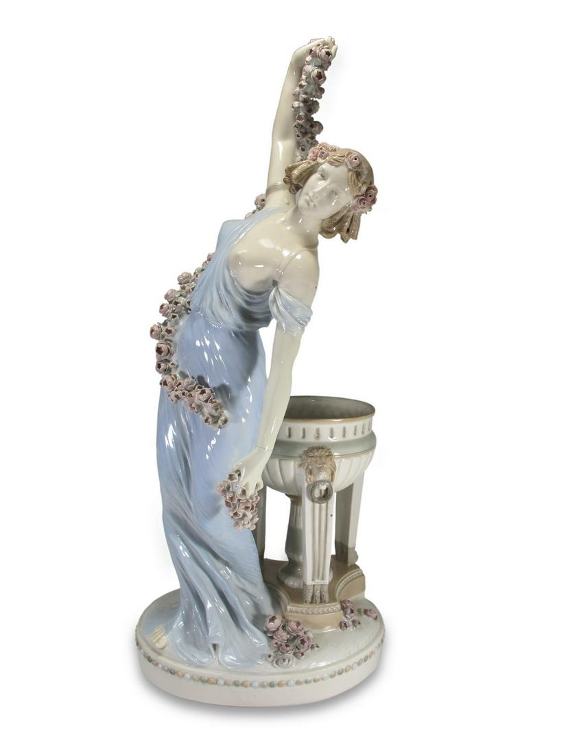 Vintage European large porcelain statue (1 of 9)