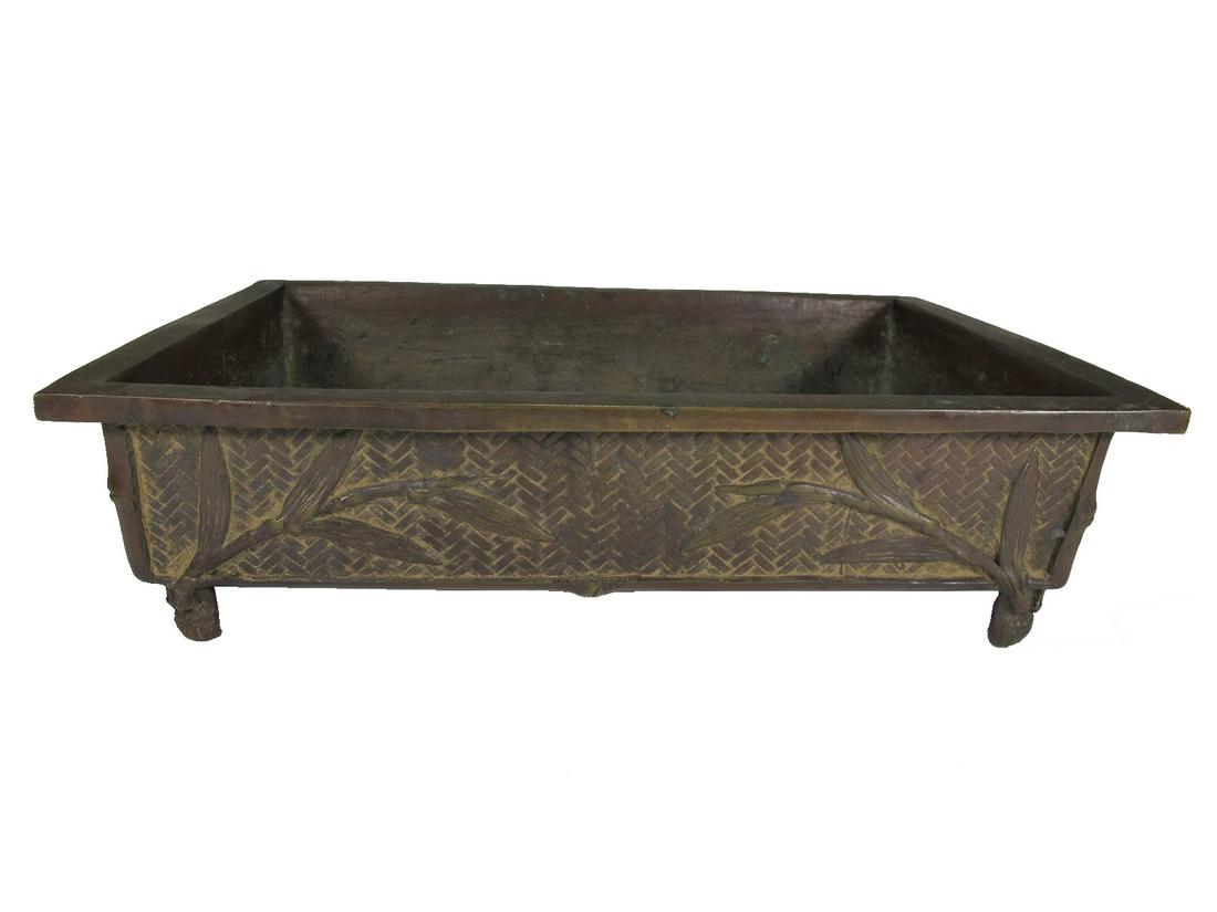 Antique Chinese bronze planter (1 of 5)