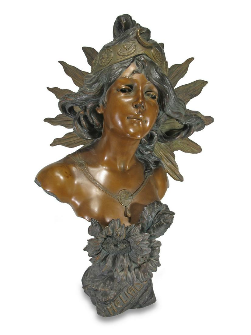 Johann BLASCHE (XIX-XX) Heliade terracotta bust (1 of 11)
