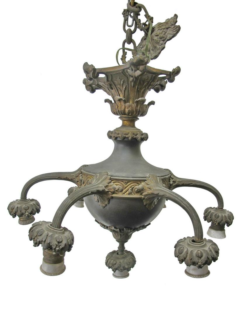 Andique French bronze chandelier (1 of 6)