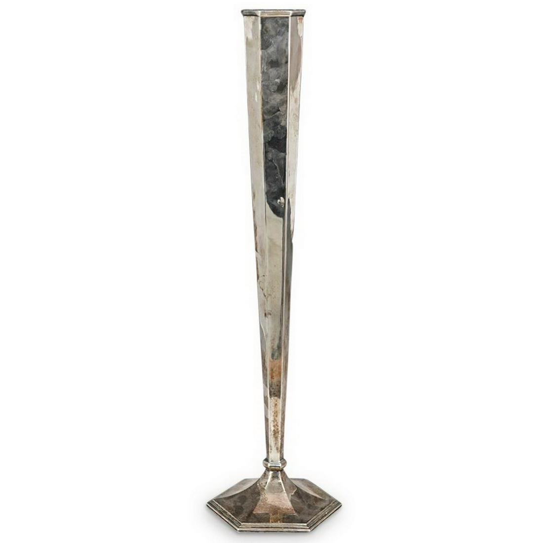 Antique English silverplate large vase (1 of 8)