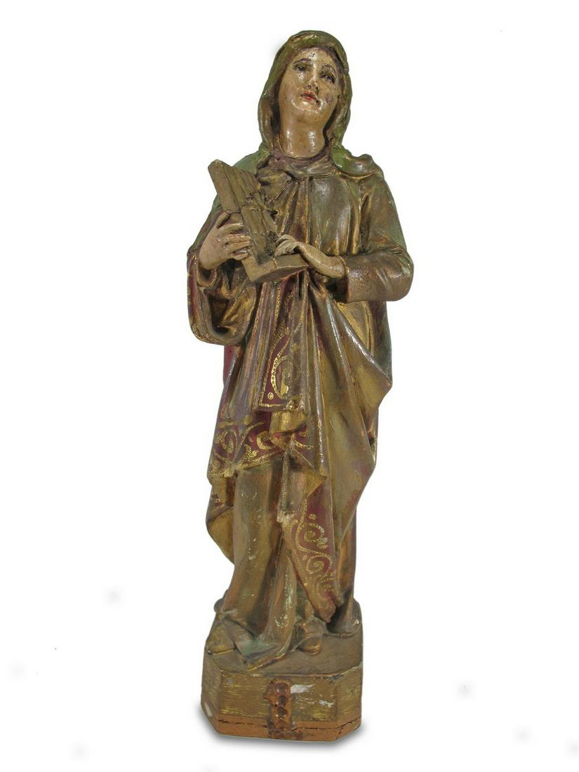 Antique European Religious statue (1 of 6)