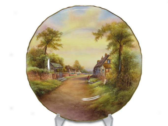 Royal Worcester Welford on Avon porcelain plate (#0018) on Mar 03, 2022 ...