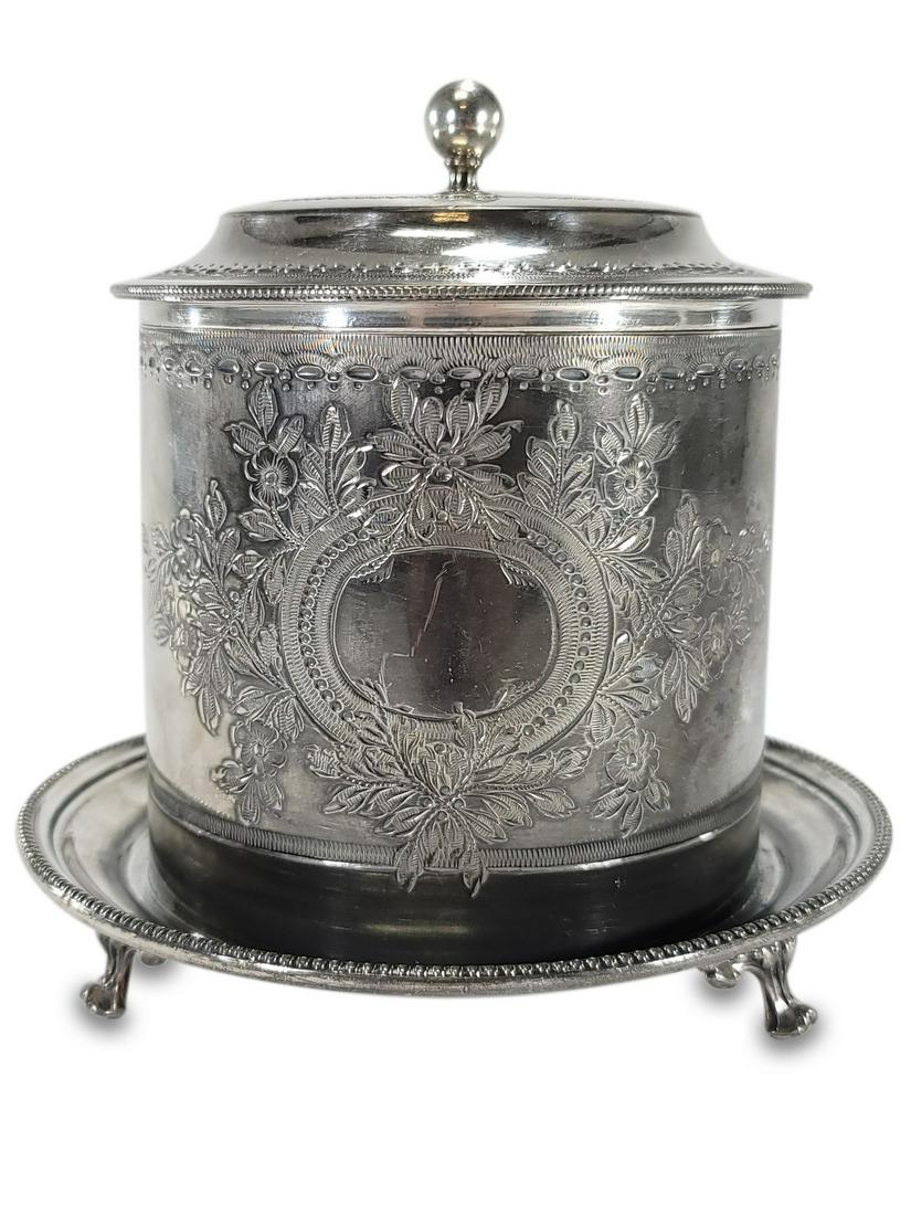 Atkin Brothers, England probably silver biscuit box (1 of 7)