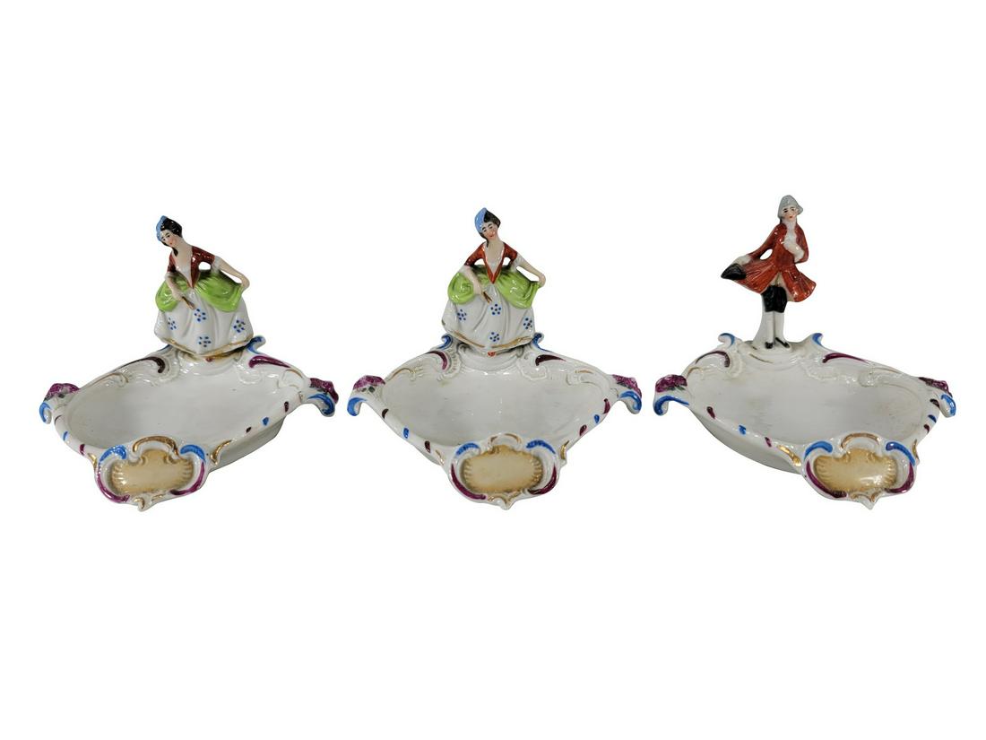 Vintage German set of 3 porcelain trays (1 of 7)
