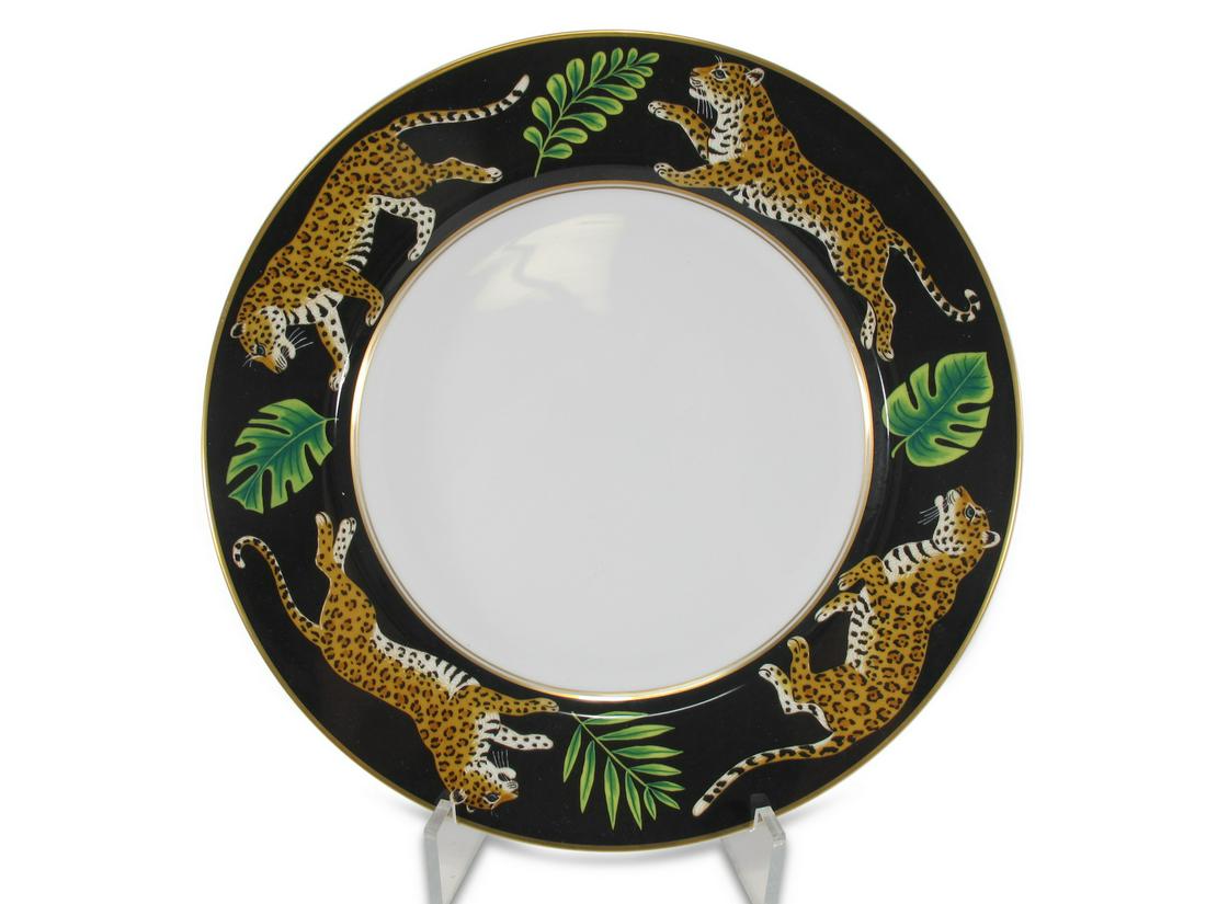 A LYNN CHASE DESIGNS PORCELAIN ‘JAGUAR JUNGLE’ PATTERN PART DINNER-SERVICE