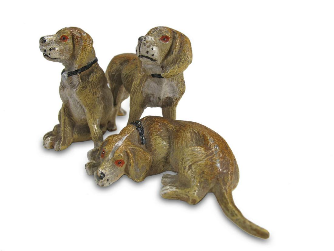 Vintage Vienna bronze dogs sculpture (1 of 5)