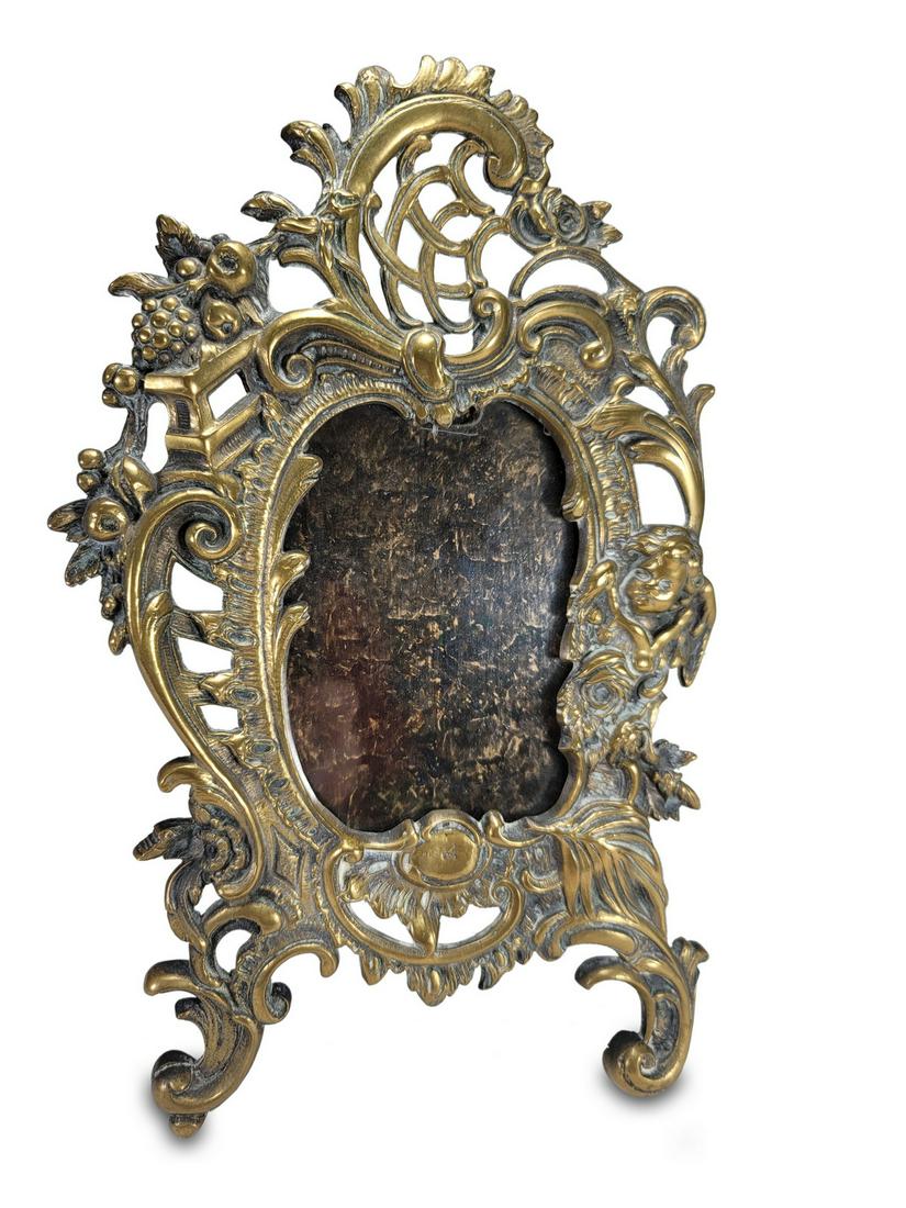 Antique French bronze picture frame (1 of 4)