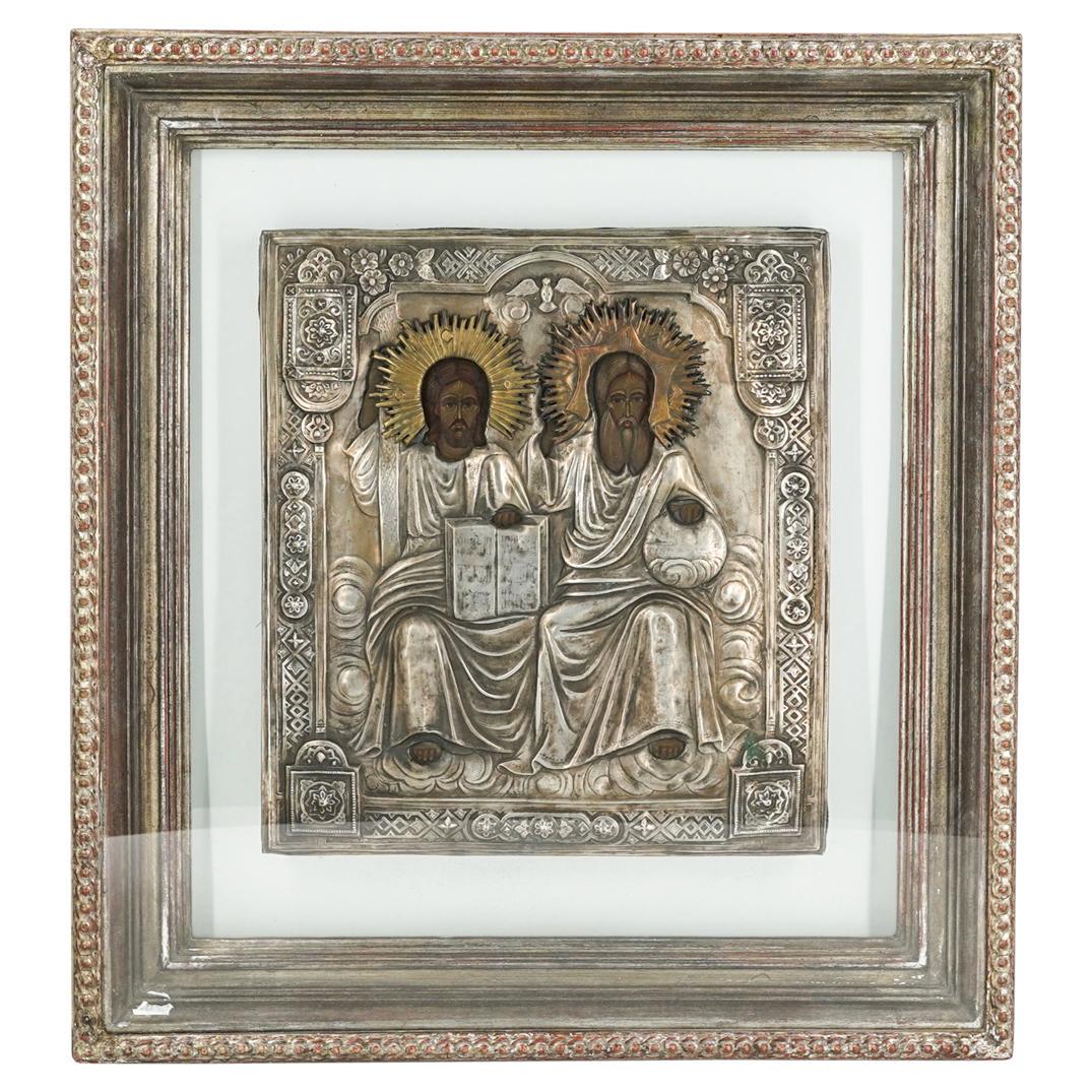 Antique probably Russian framed Icon (1 of 7)