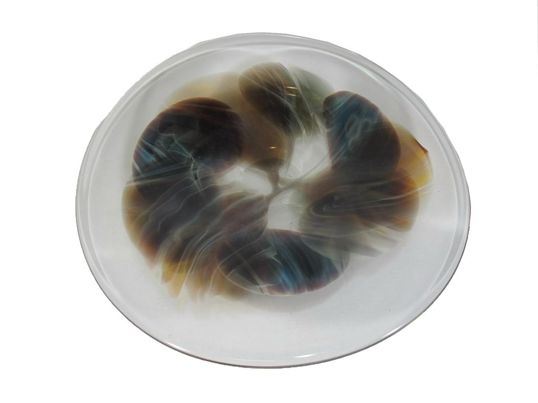 William Sally, Worcester Studio Art glass plate (1 of 6)