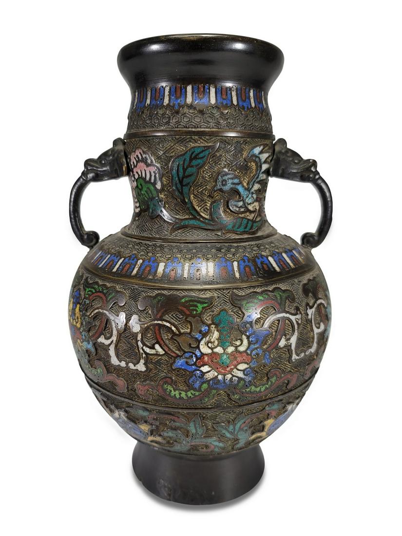Antique Chinese bronze cloisonne vase Mar 03, 2022 Antiques Online