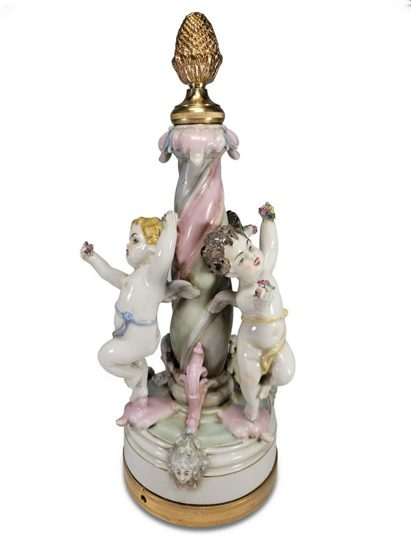 Antique German porcelain & bronze group (1 of 6)