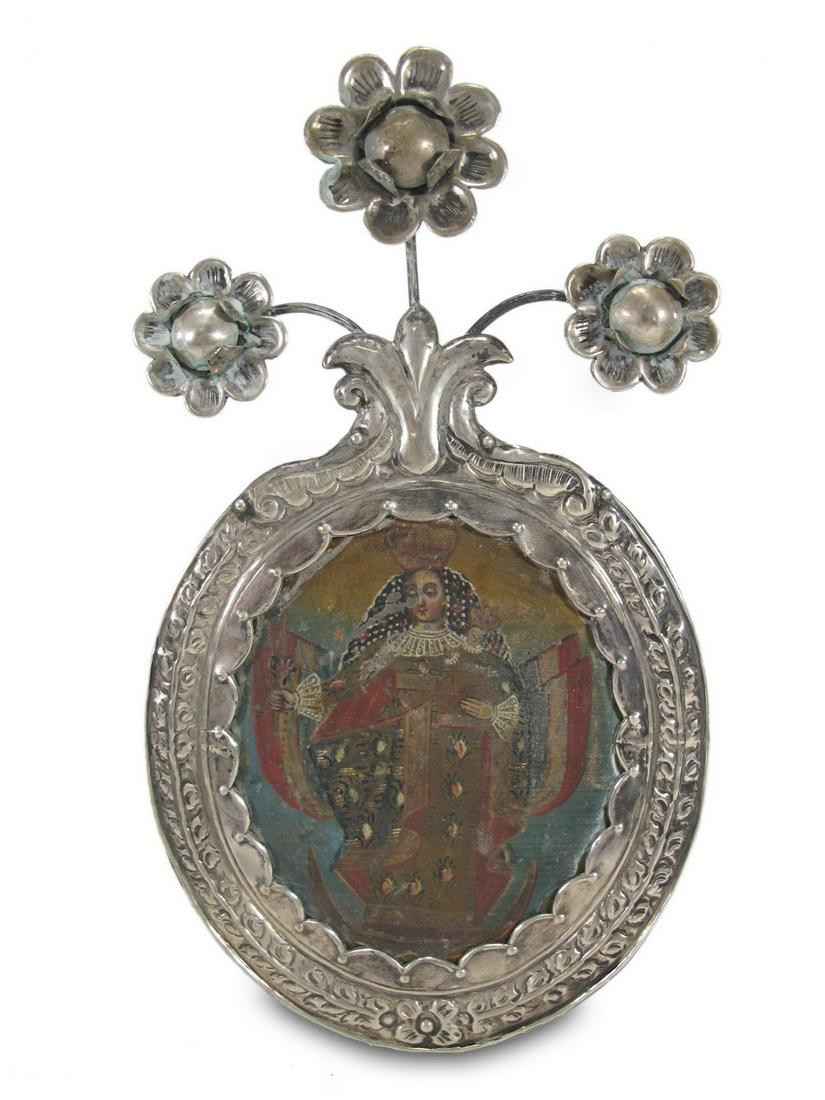 Antique 800 silver Religious icon (1 of 5)