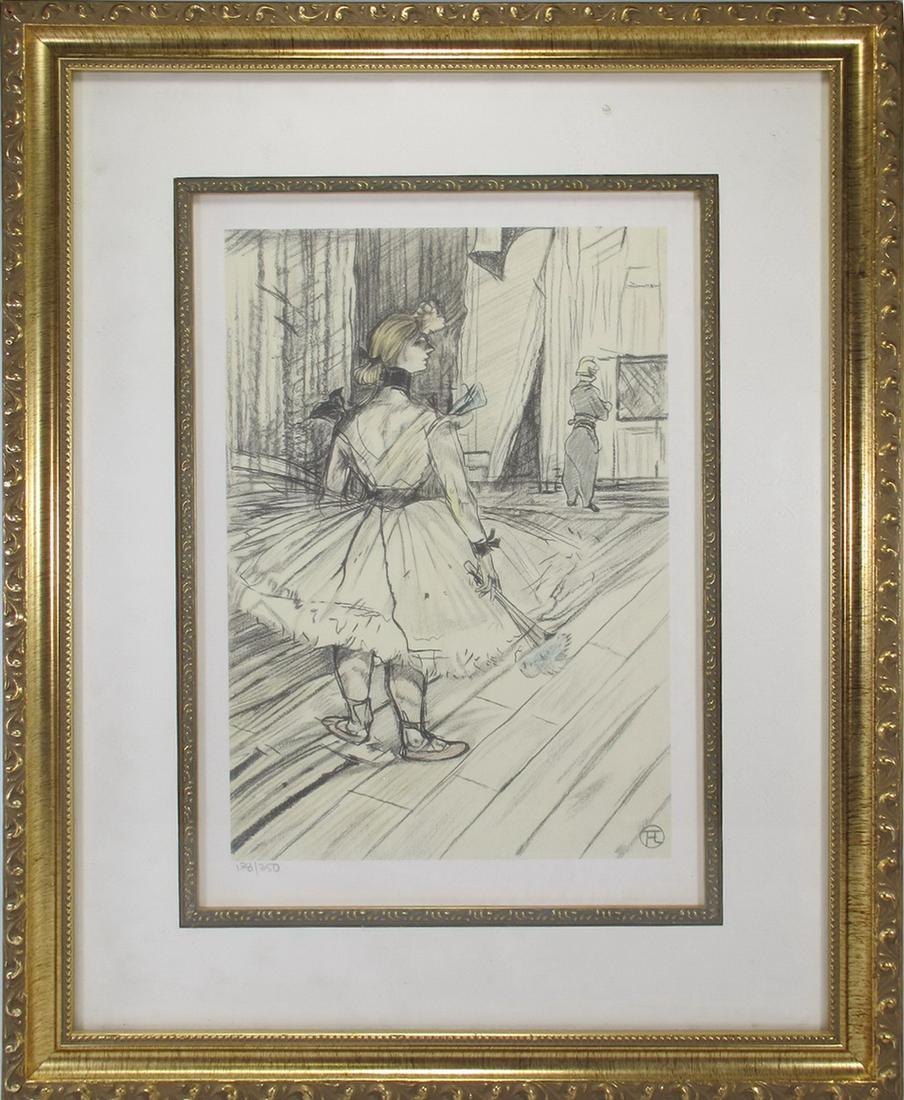 After Toulouse Lautrec Ballarina engraving (1 of 4)
