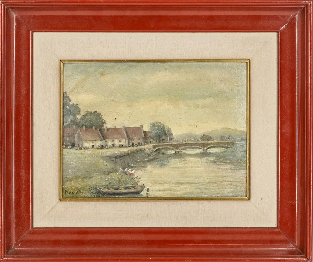 After Eugene Louis Boudin Oil On Board (1 of 5)