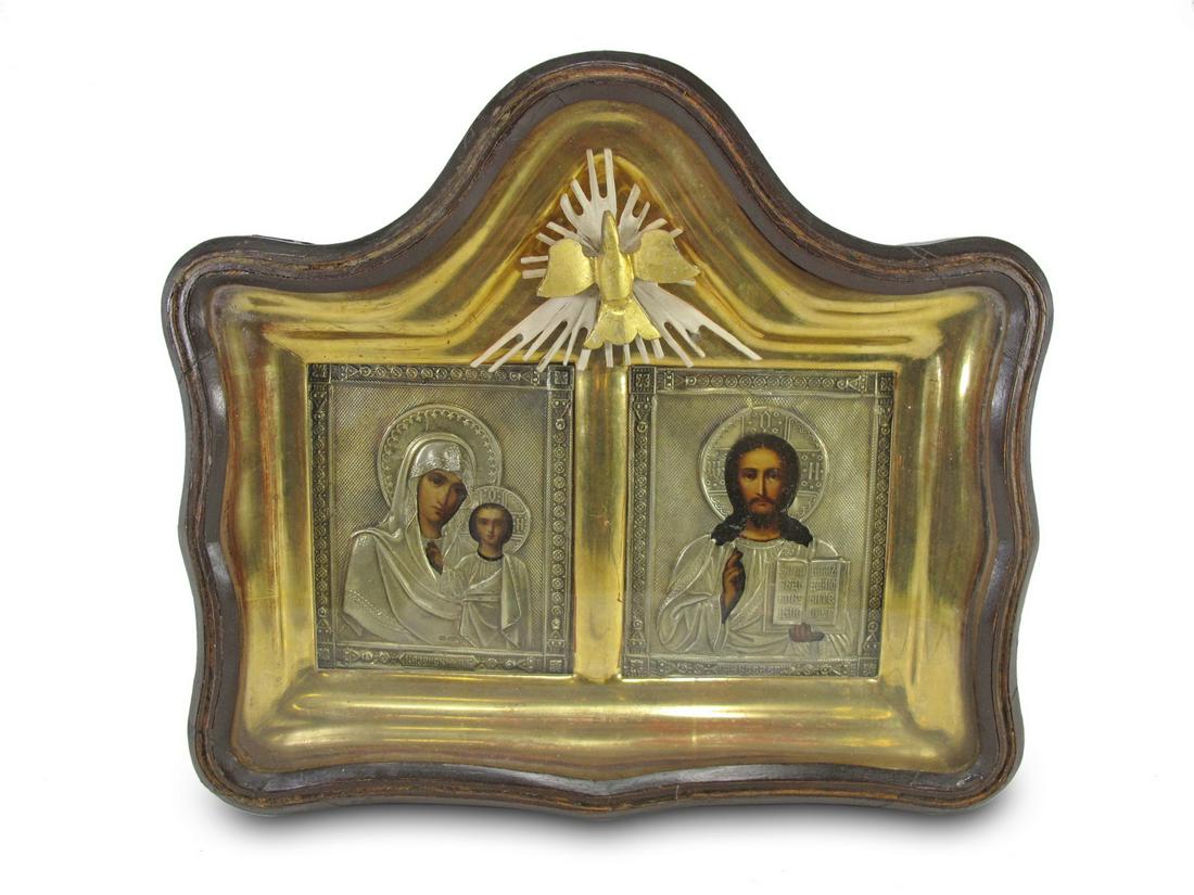 Antique Russian silver framed Icon (1 of 6)