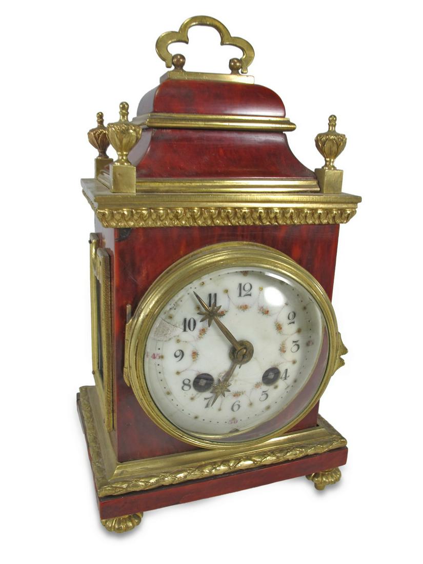 Vintage bronze & lacquer travel clock (1 of 7)