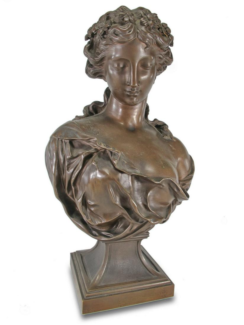 A. MOREAU French bronze bust (1 of 8)