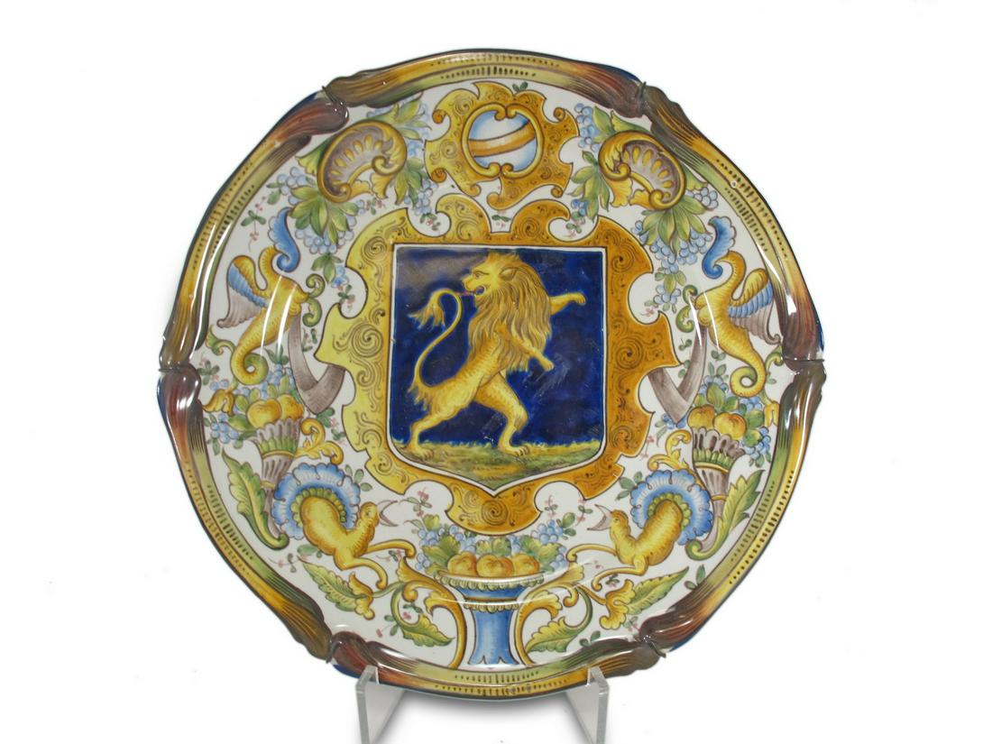 Antique French faience plate (1 of 6)