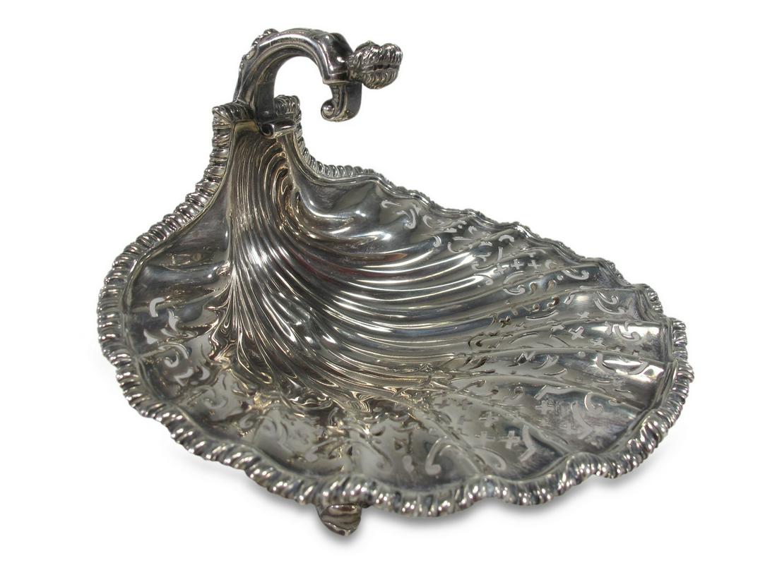 Antique English silver tray (1 of 7)