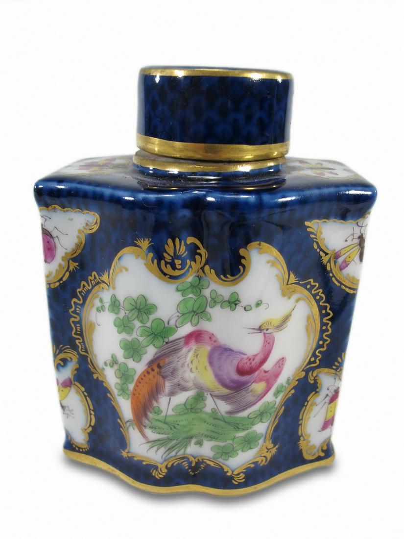 Antique French hand painted porcelain bottle (1 of 6)