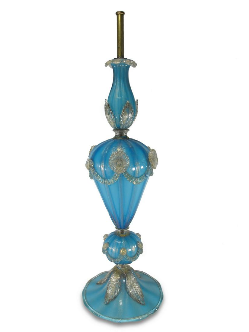 Italian Venetian Murano glass table lamp (1 of 5)