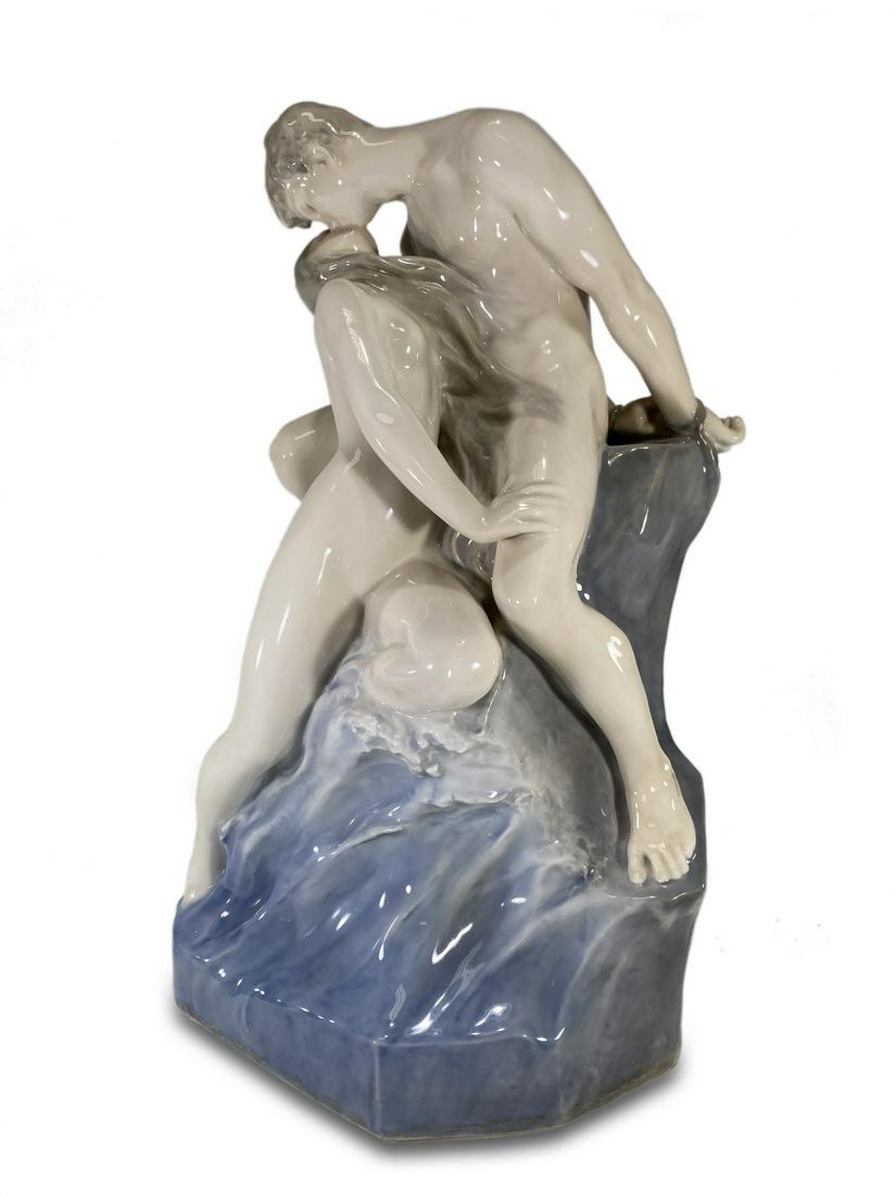 Antique Royal Copenhagen The Kiss  porcelain statue (1 of 7)