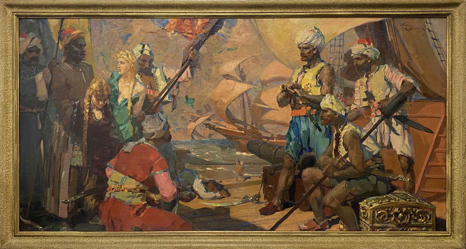 Naci KALMUKOGLU (1896-1954) Turkish Orientalist painting (1 of 9)