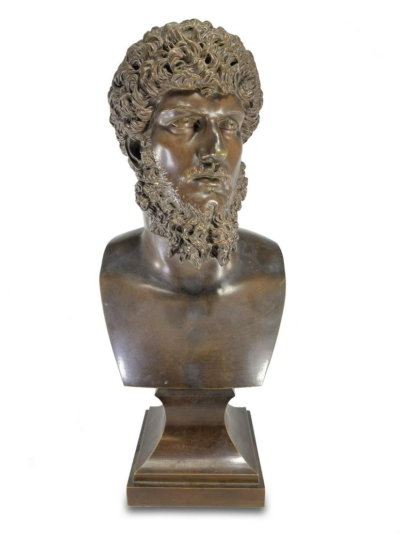 19th C European bronze bust, unsigned (1 of 6)