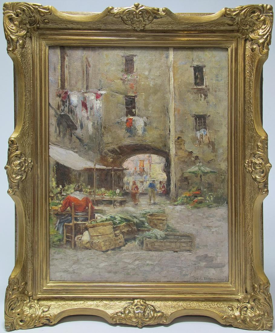 Carlo CIAPPA (XIX-XX) Italian oil on canvas, 1925 (1 of 6)