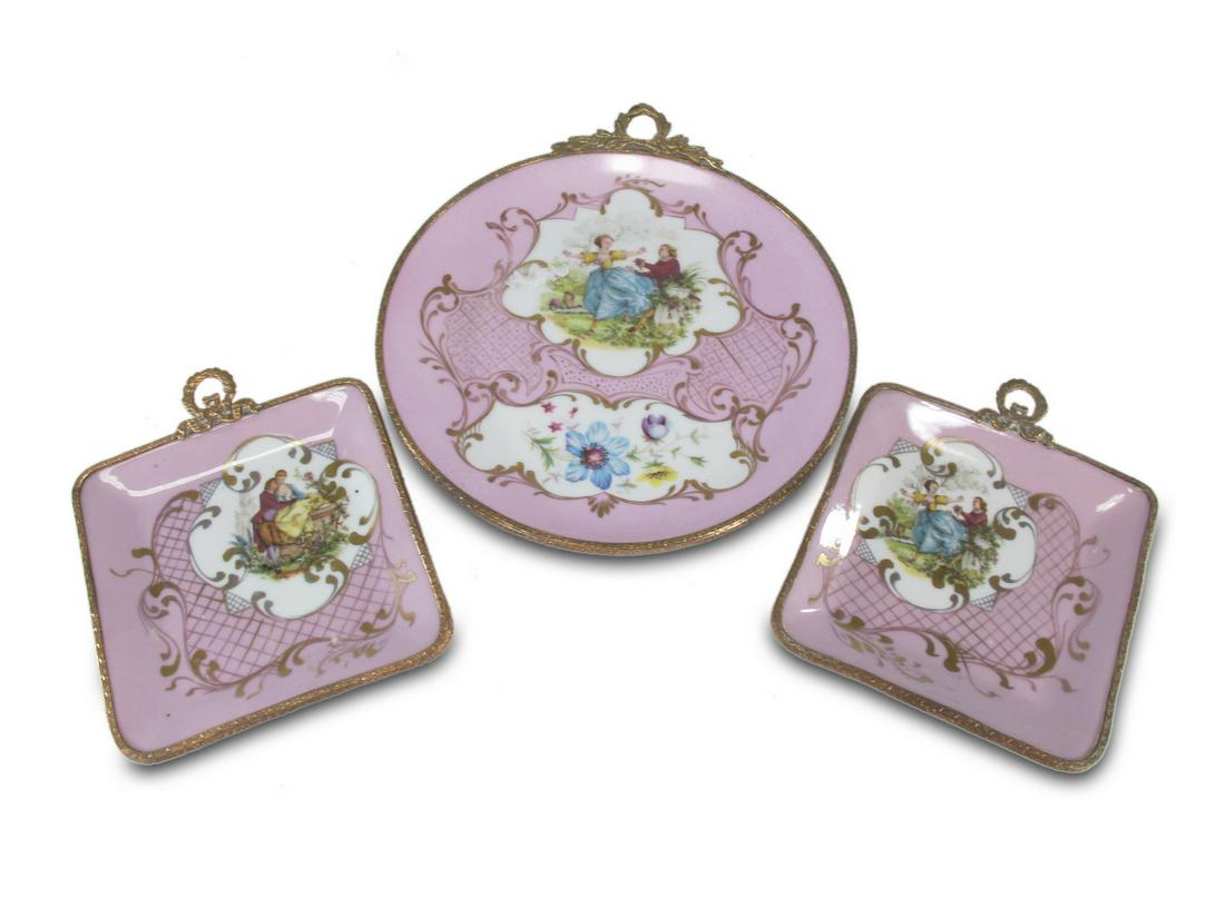1 Limoges & 2 Petit Paris porcelain trays (1 of 7)