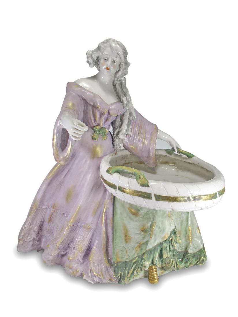 Amphora, Austria large porcelain by W. LACHNER, 1906 (1 of 10)