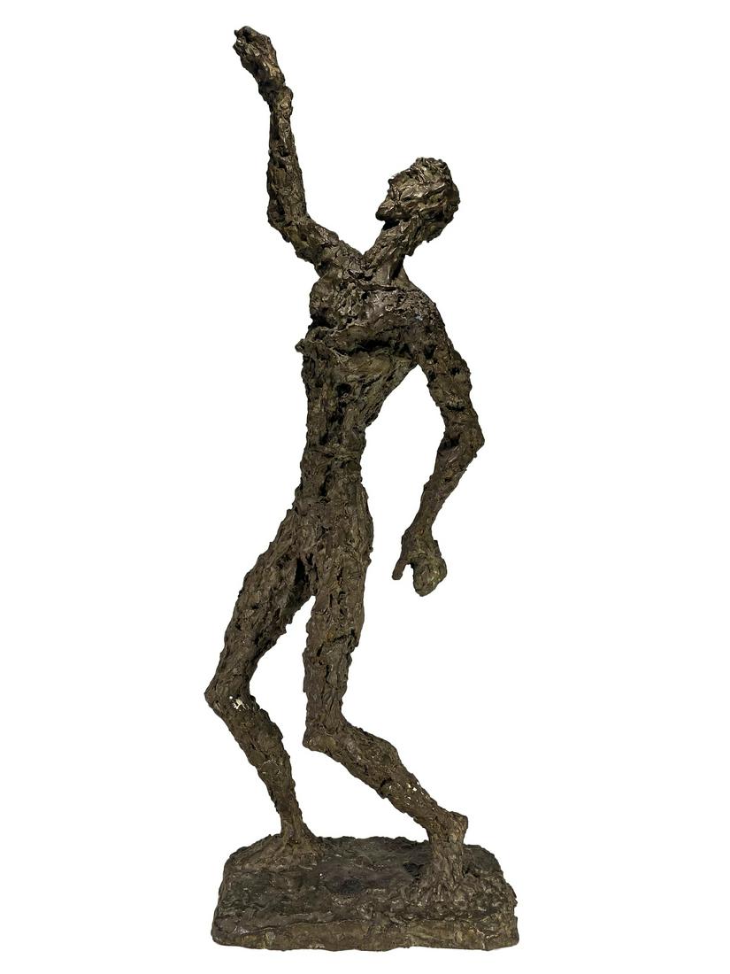 Antique European bronze sculpture, unsigned (1 of 3)