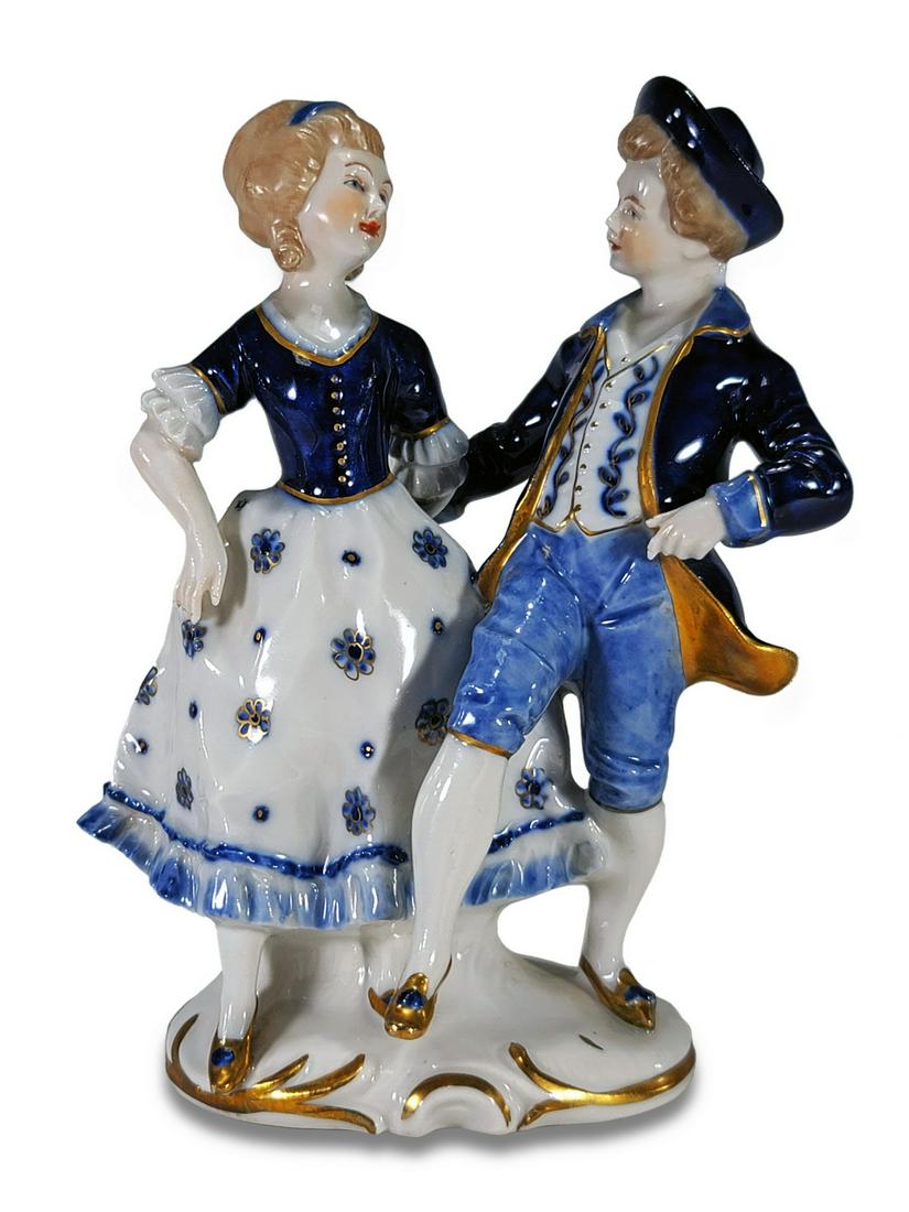 Probably Dresden porcelain statue (1 of 3)