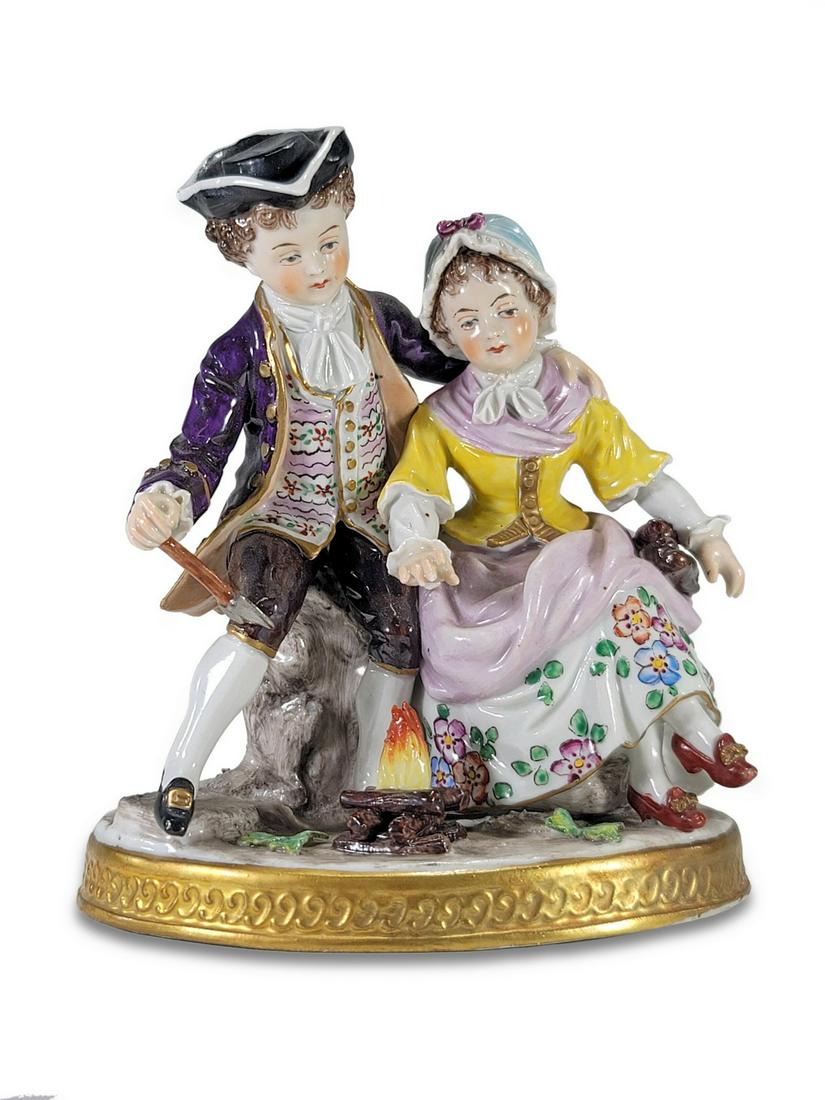 Sitzendorf, Germany porcelain statue (1 of 5)