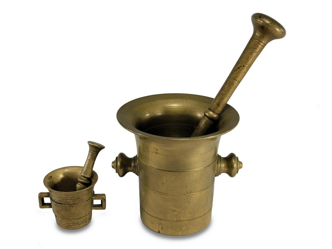 2 Antique bronze mortars (1 of 5)