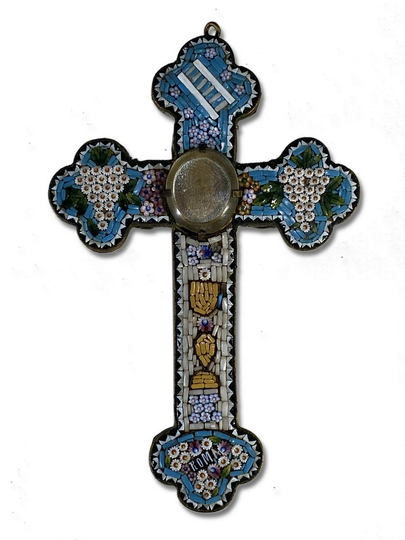 Vintage Italian micromosaic cross (1 of 4)